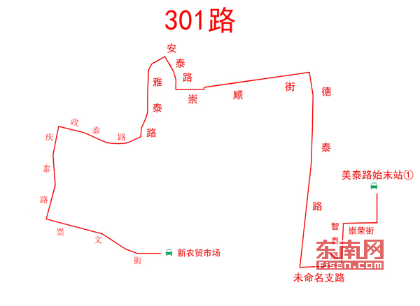 东南网泉州频道 泉州民生 原创快报 > 正文 具体公交路线: 301路:美泰