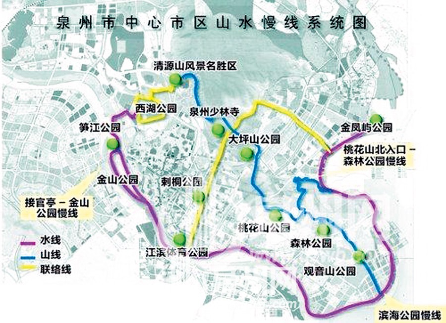 届时,这条慢道将串起桃花山公园,大坪山公园和森林公园,市民可以放慢