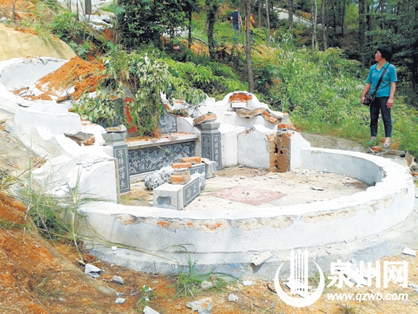 泉州清源山最后9座违建墓被拆除 墓地将恢复植被