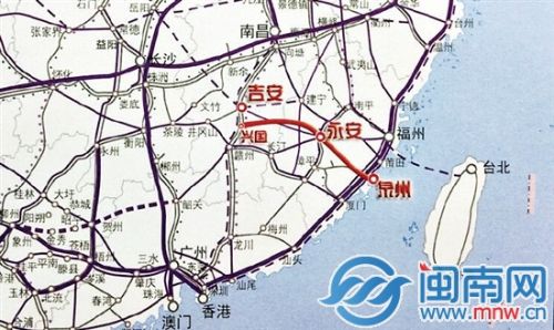 吉永泉铁路预计年底动工泉州至吉安沿线旅游将更便利