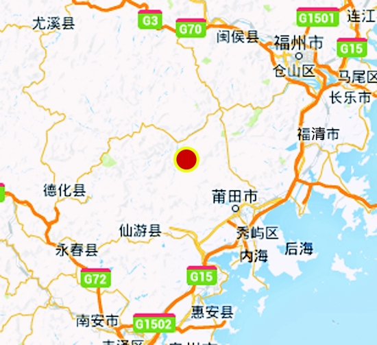 仙游县地理位置图片