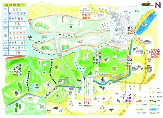 耗时2个月徒步20公里 22名大学生绘制泉州绿地图